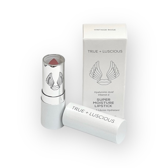 new True + Luscious ⚘ Vegan Super Moisture Lipstick ⚘ Vintage Rose ⚘ Full Size ⚘ - Picture 13 of 16
